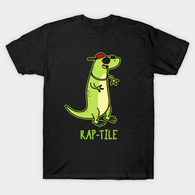 Rap-tile Funny Animal Pun T-Shirt by punnybone